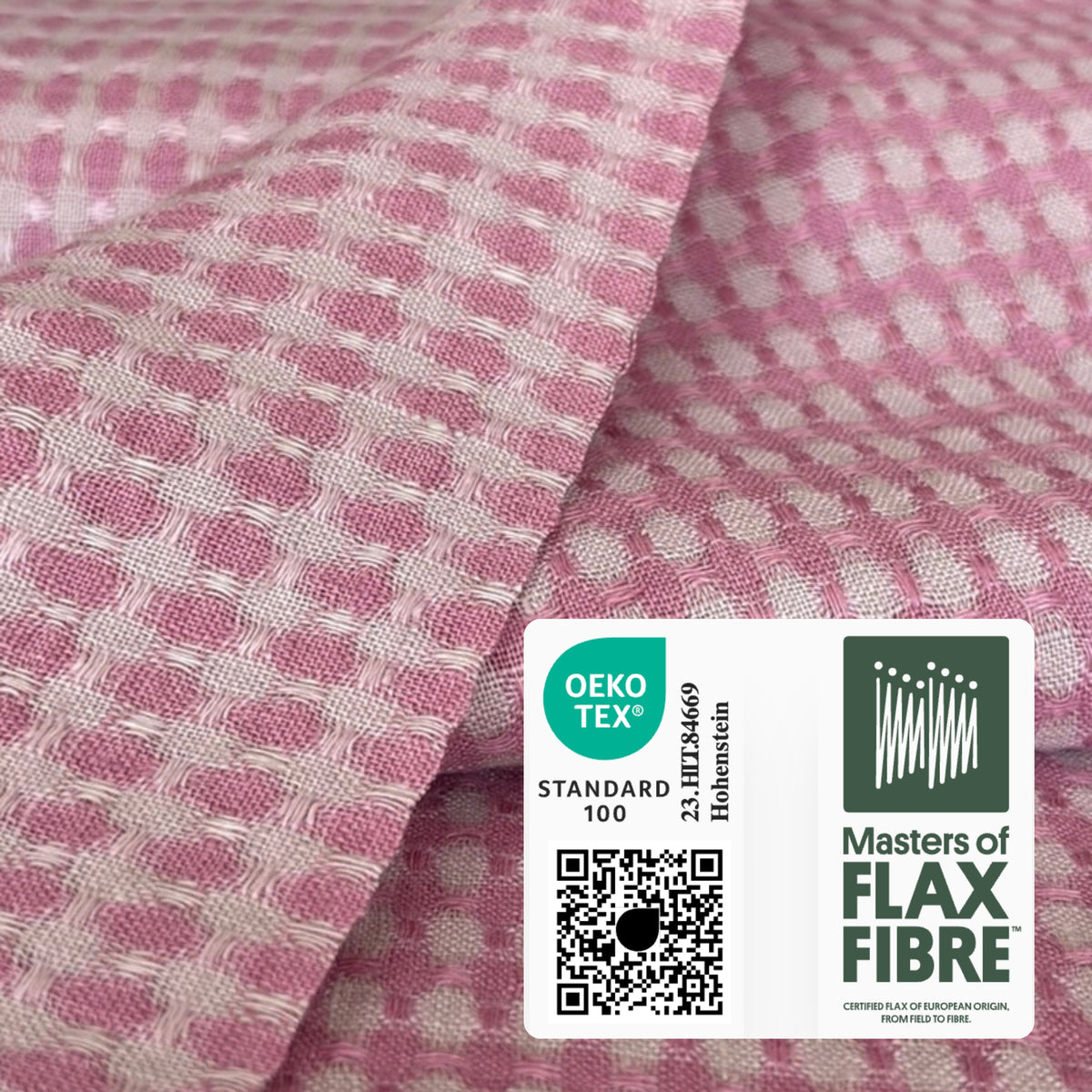 Greyish Lilac Washed Linen Fabric