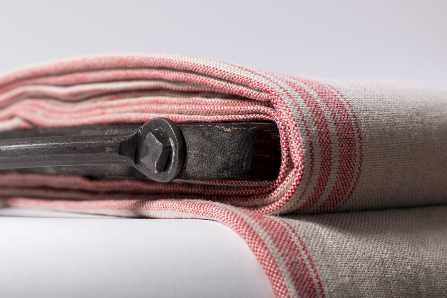 Heavyweight Striped Linen Fabric (380 gsm)