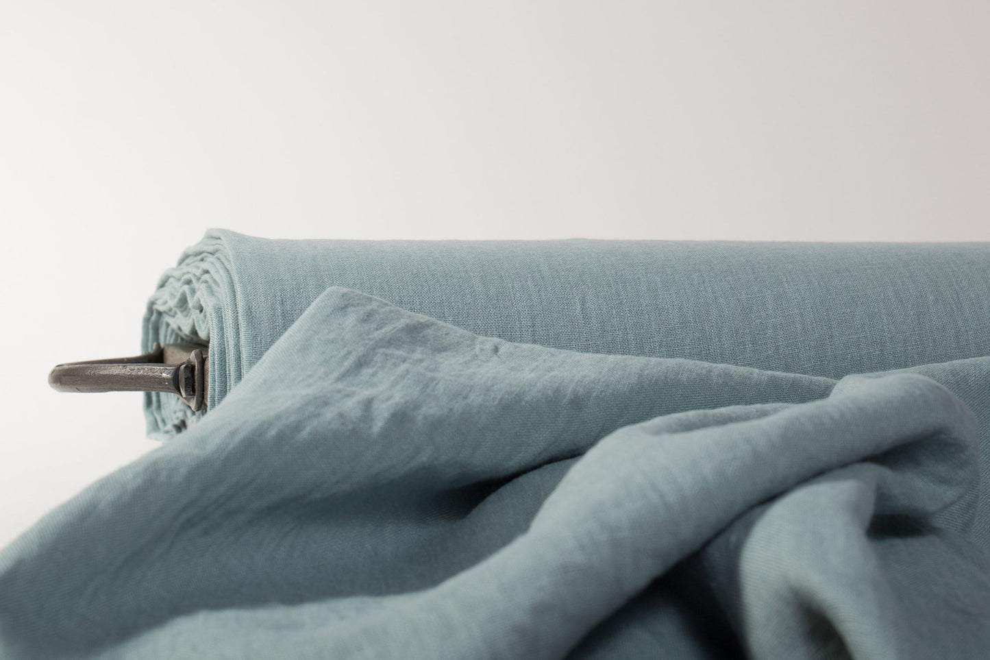 Smoky Sage Linen Fabric