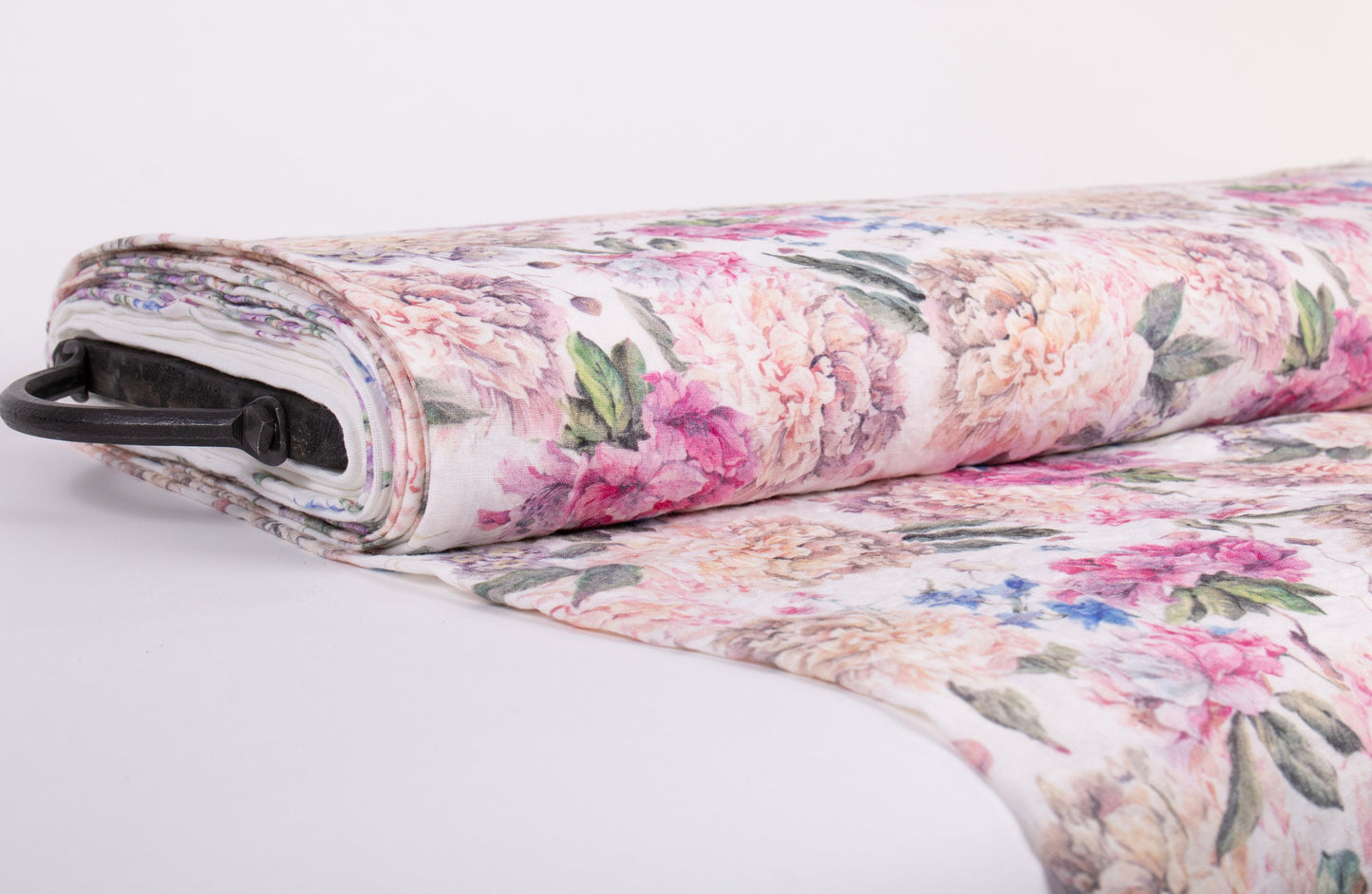 Peonies & Azaleas Linen Fabric