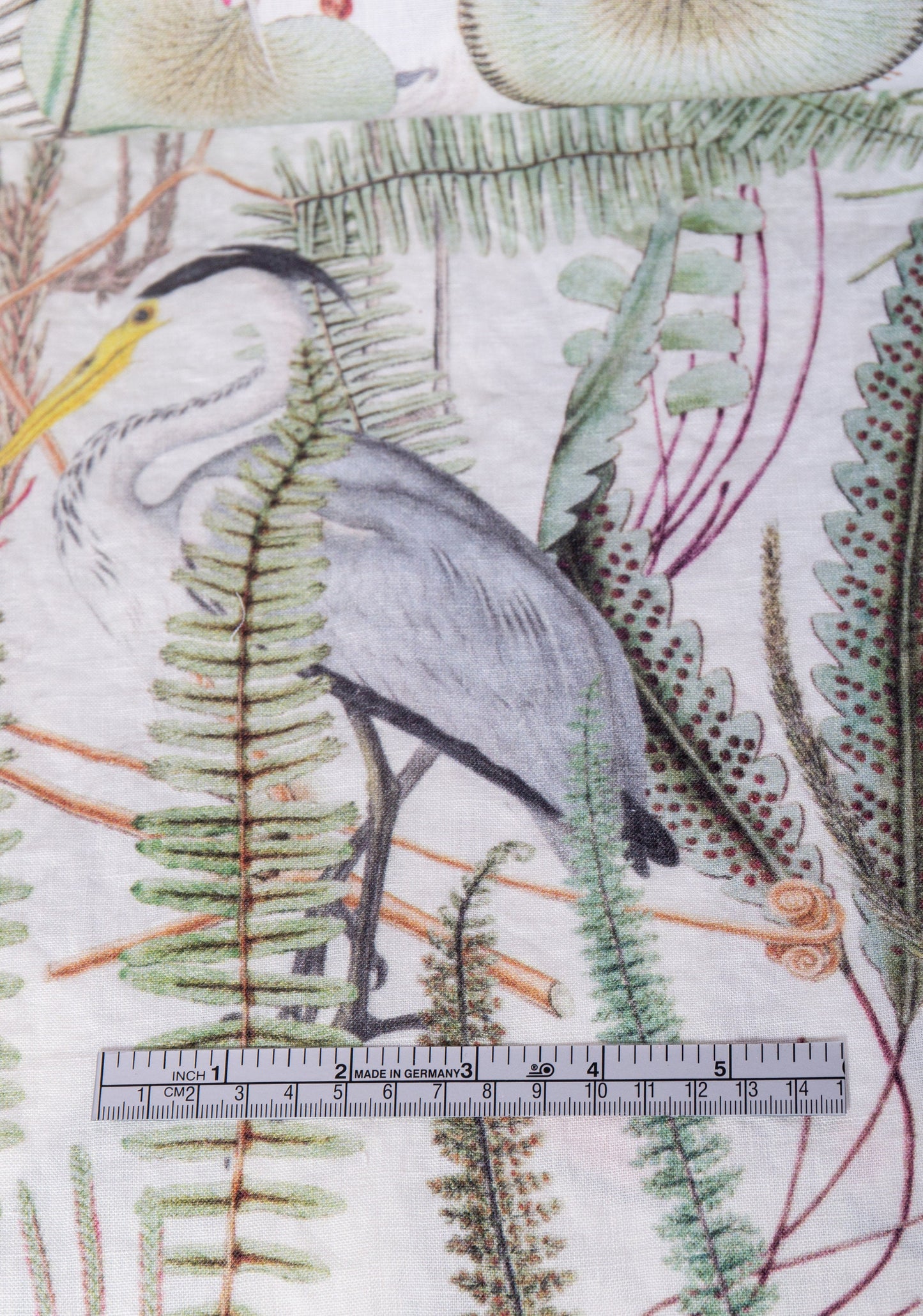 Linen Fabric Birds | EQUATORIAL MAGIC Print