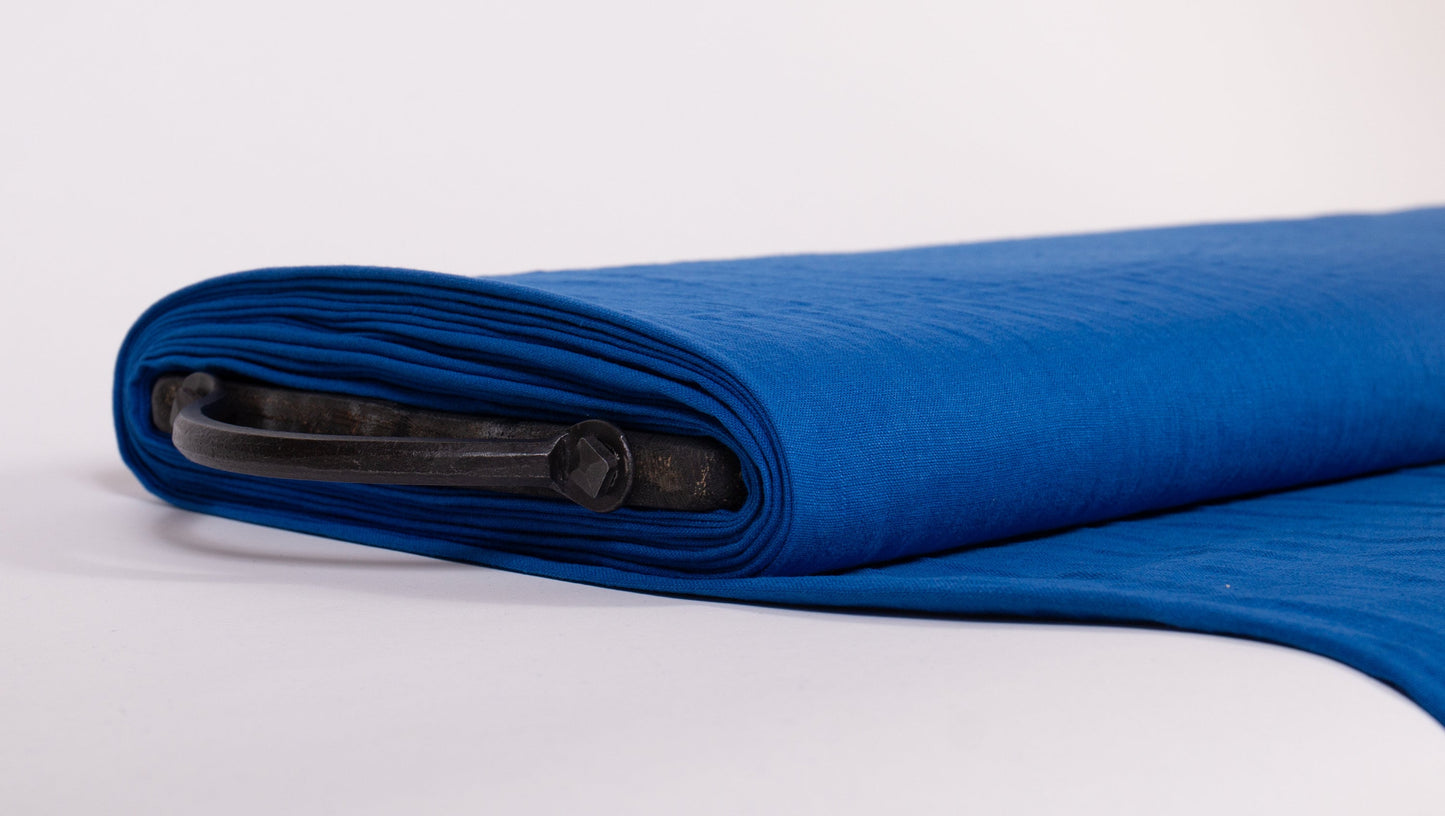 Bright Blue Linen Fabric