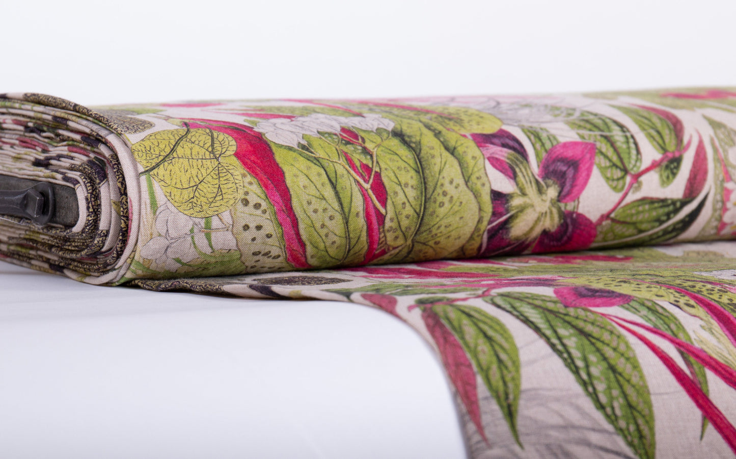 Linen Fabric Floral | BLOMSTRA Natural
