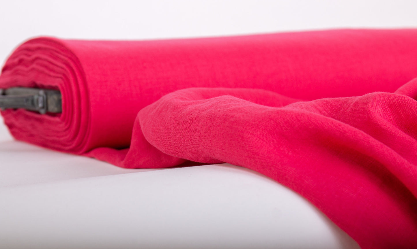 Pink Linen Fabric