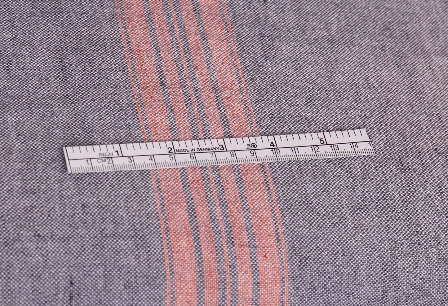 Heavyweight Dark Gray with Red Stripes (340 gsm)