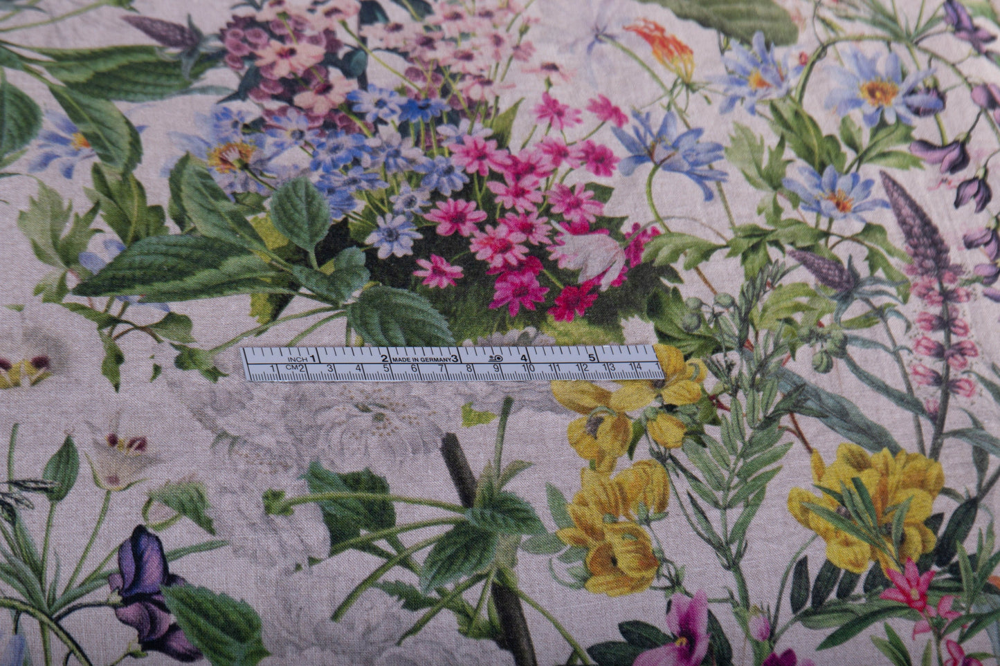 Linen Fabric Summer Floral