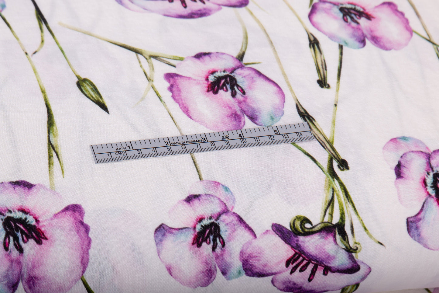 California Poppy Linen Fabric