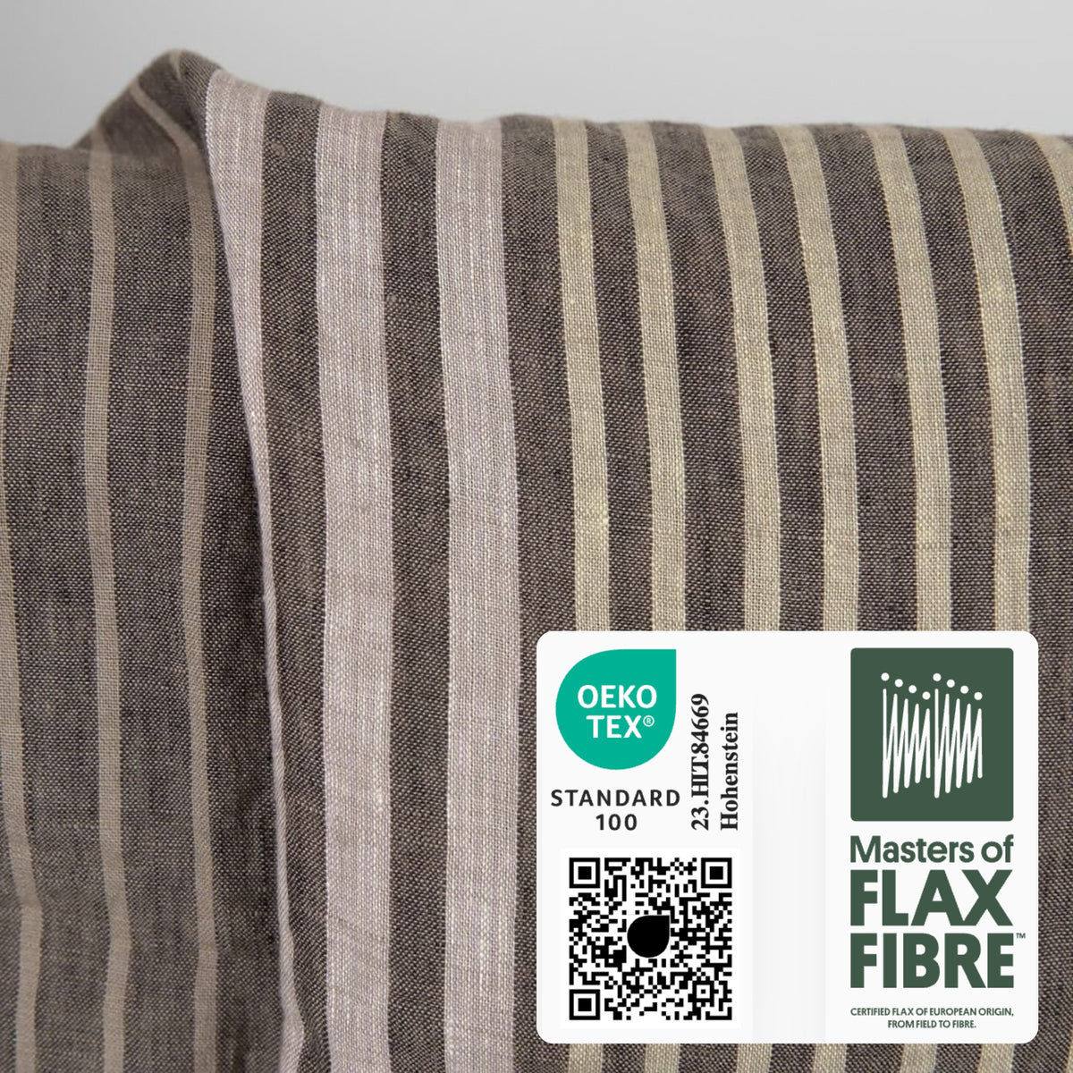 Multicolour Striped Washed Linen Fabric