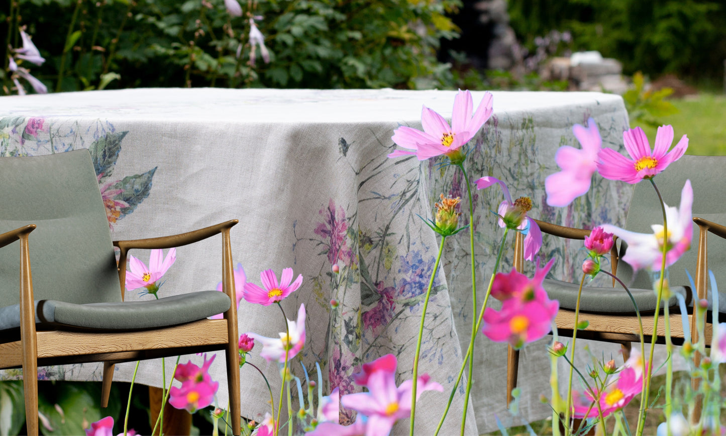 Linen Tablecloth | NATURAL MEADOW