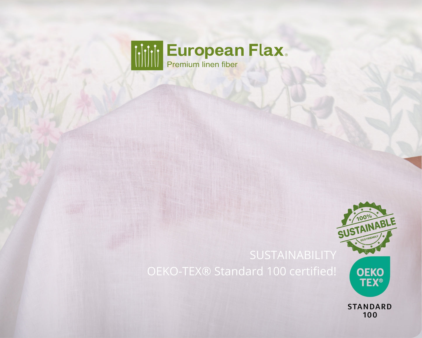 100% Lightweight Softened Linen | Stark White (135g/m²)