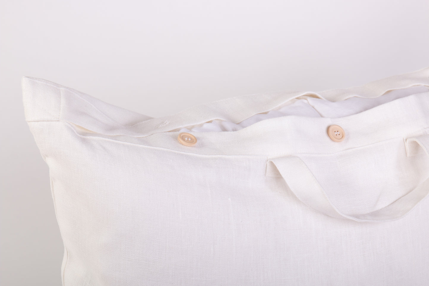 Natural Linen Storage Bags | Off-White & Undyed