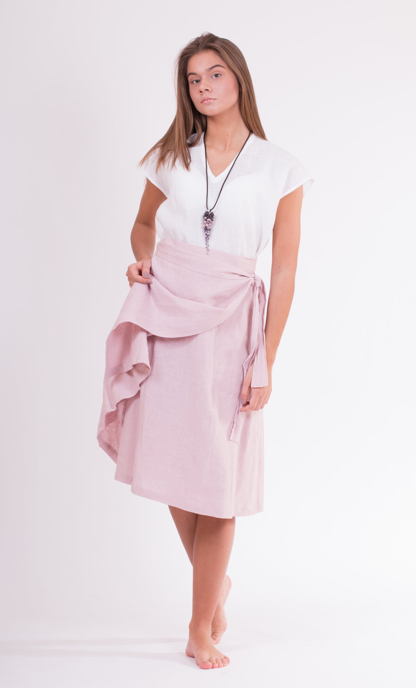 Dusty Rose Linen Fabric