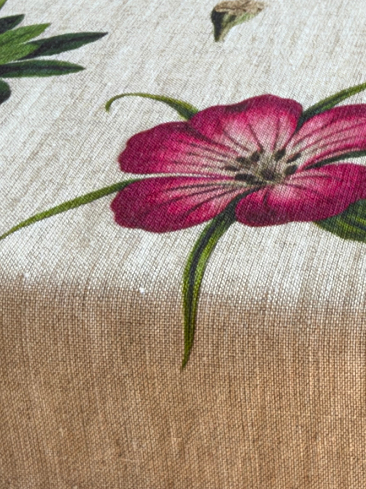 Life of Flowers Floral Linen Fabric – Medium Weight