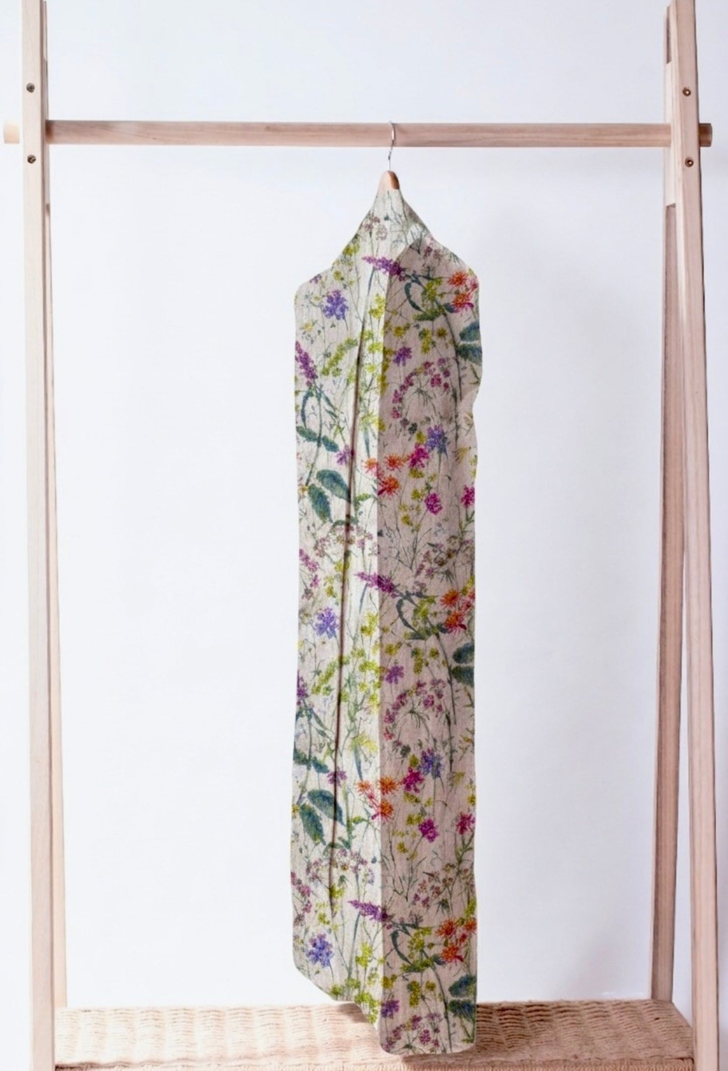 100% Linen Garment Storage Bag - FLOWER FIESTA