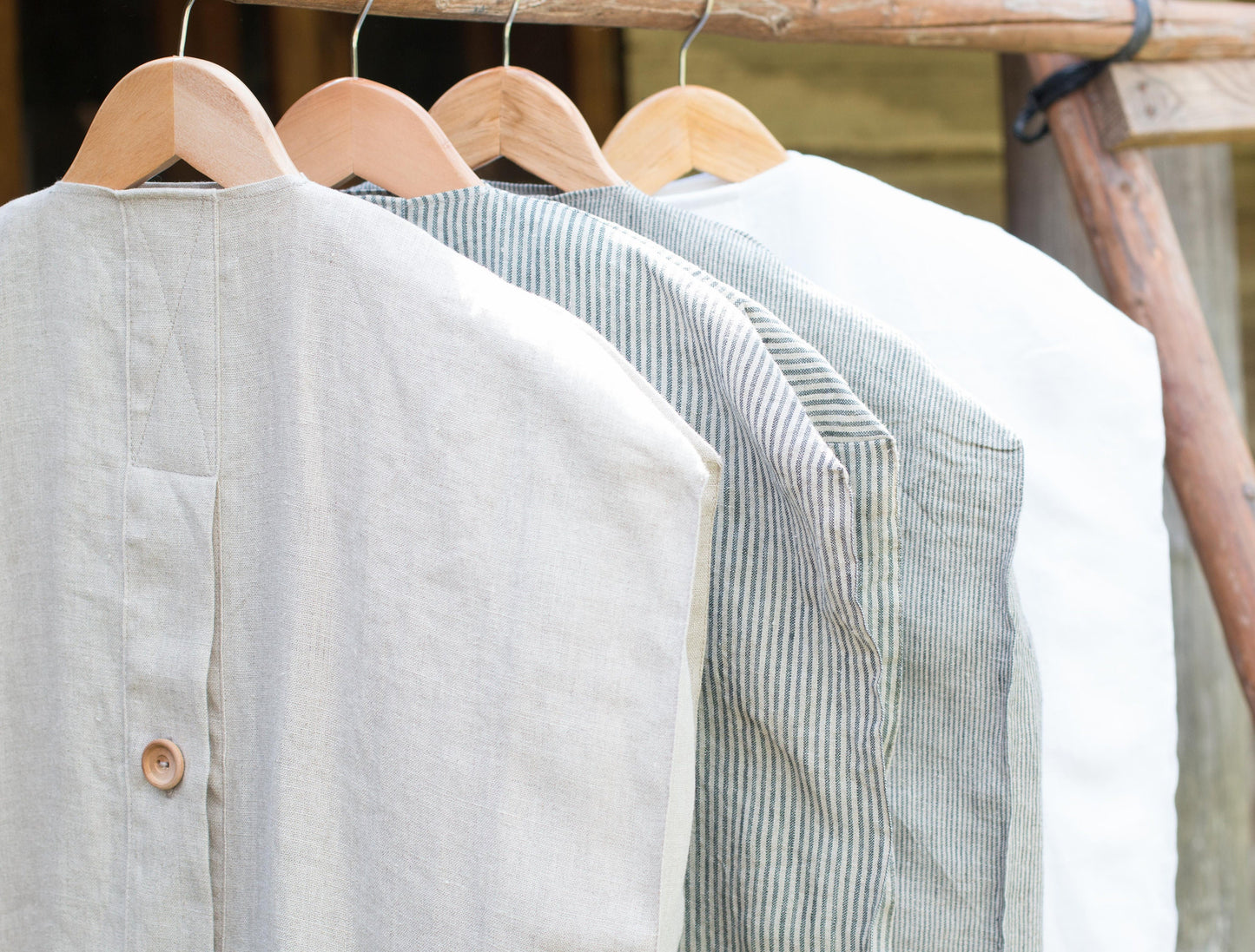 Natural Colors Linen Garment Bag