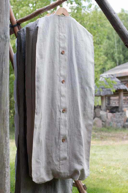 Natural Colors Linen Garment Bag