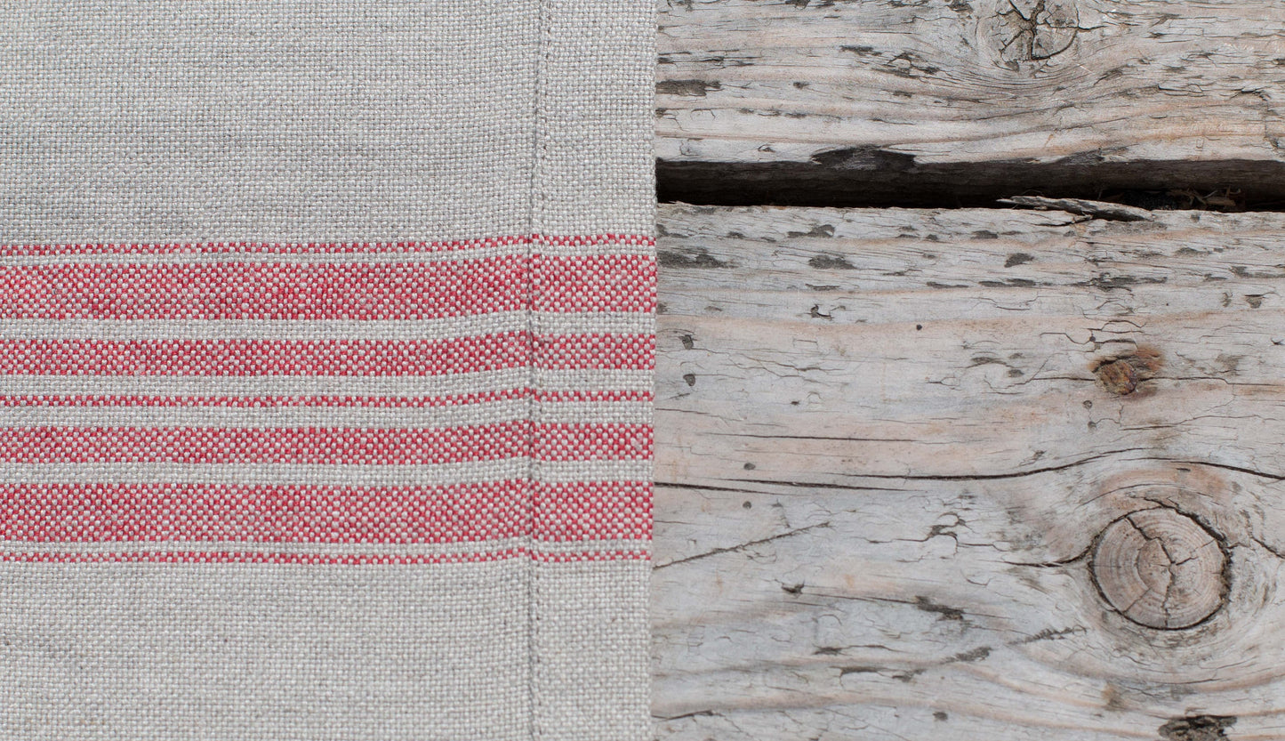 Striped Linen Table Runner | Heavyweight Organic