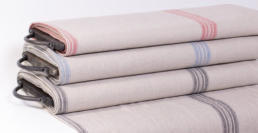 Heavyweight Striped Linen Fabric (380 gsm)