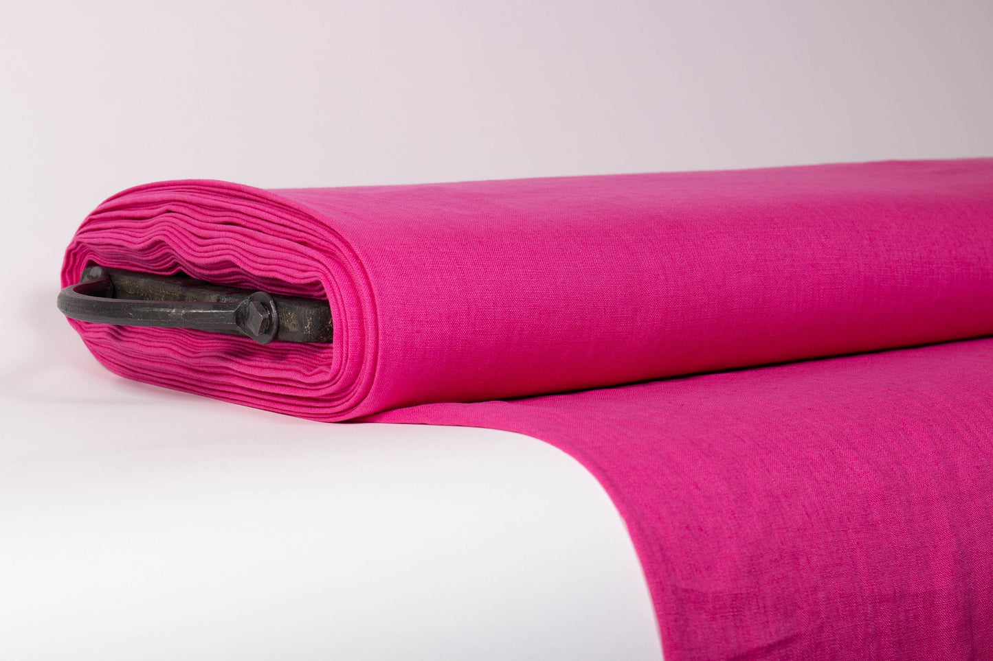 Magenta Pink Linen Fabric