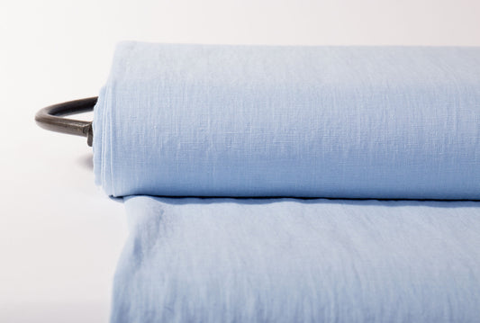 Natural Blue Linen Fabric