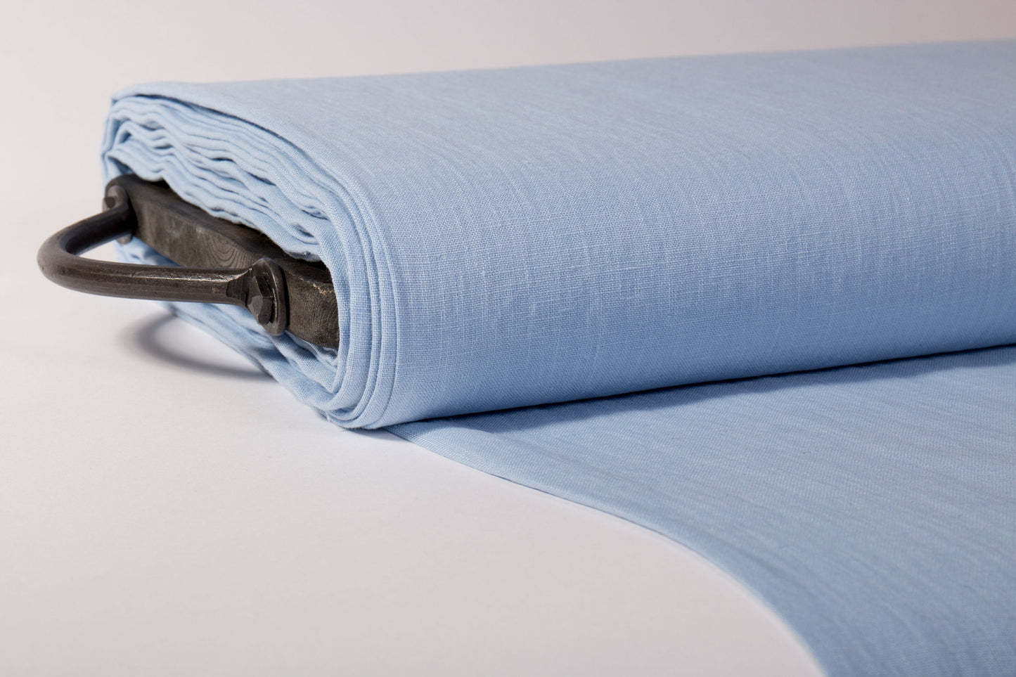 Natural Blue Linen Fabric