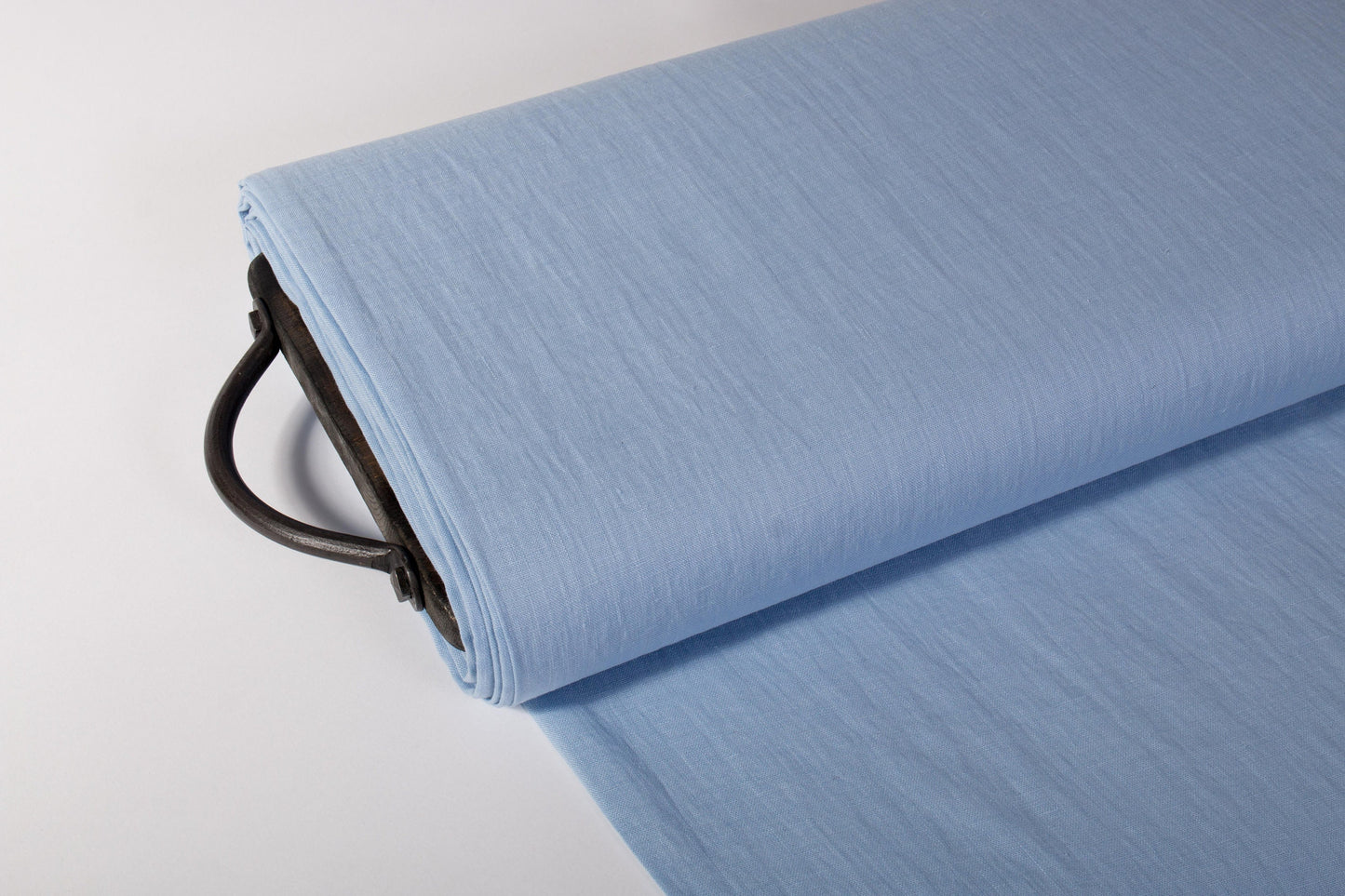 Natural Blue Linen Fabric