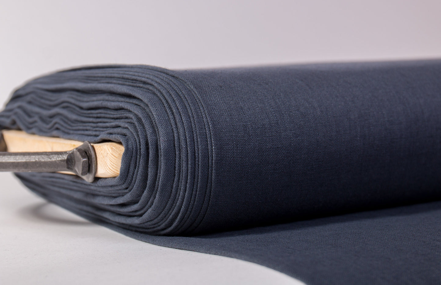 Dark Gray Linen Fabric