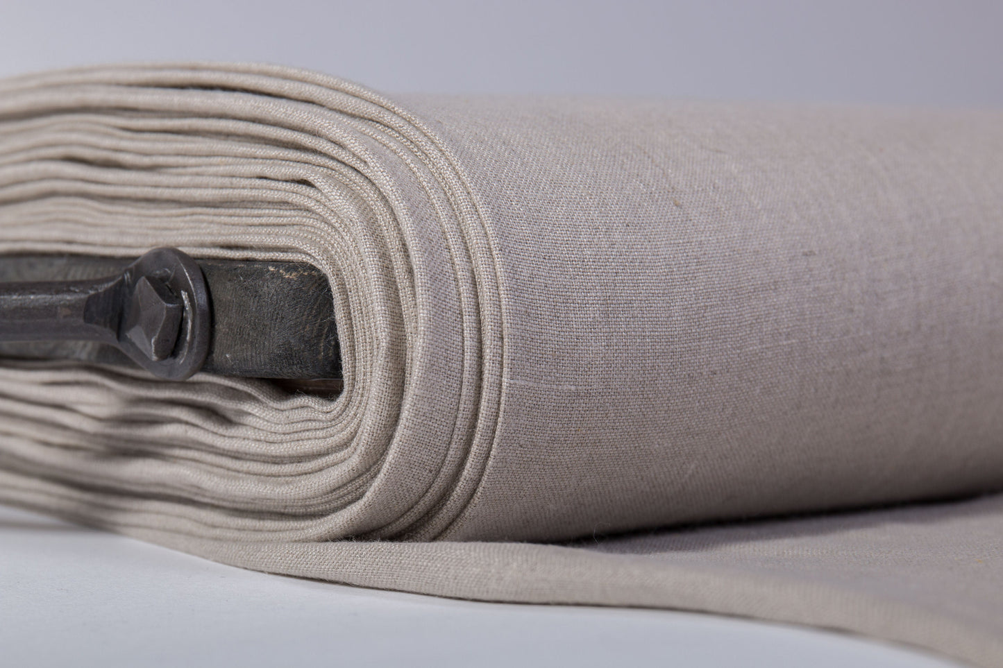 Heavyweight Natural Undyed  Linen Fabric (260gsm)
