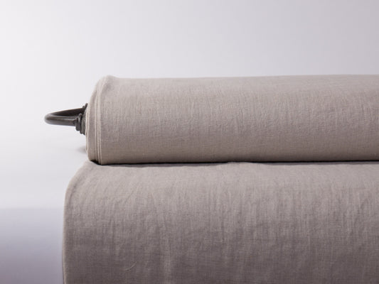 Heavyweight Natural Undyed  Linen Fabric (260gsm)