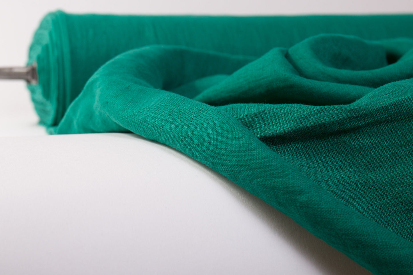 Emerald Green Linen Fabric