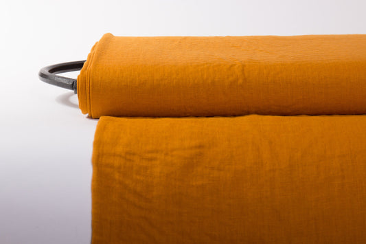 Honey Yellow Linen Fabric