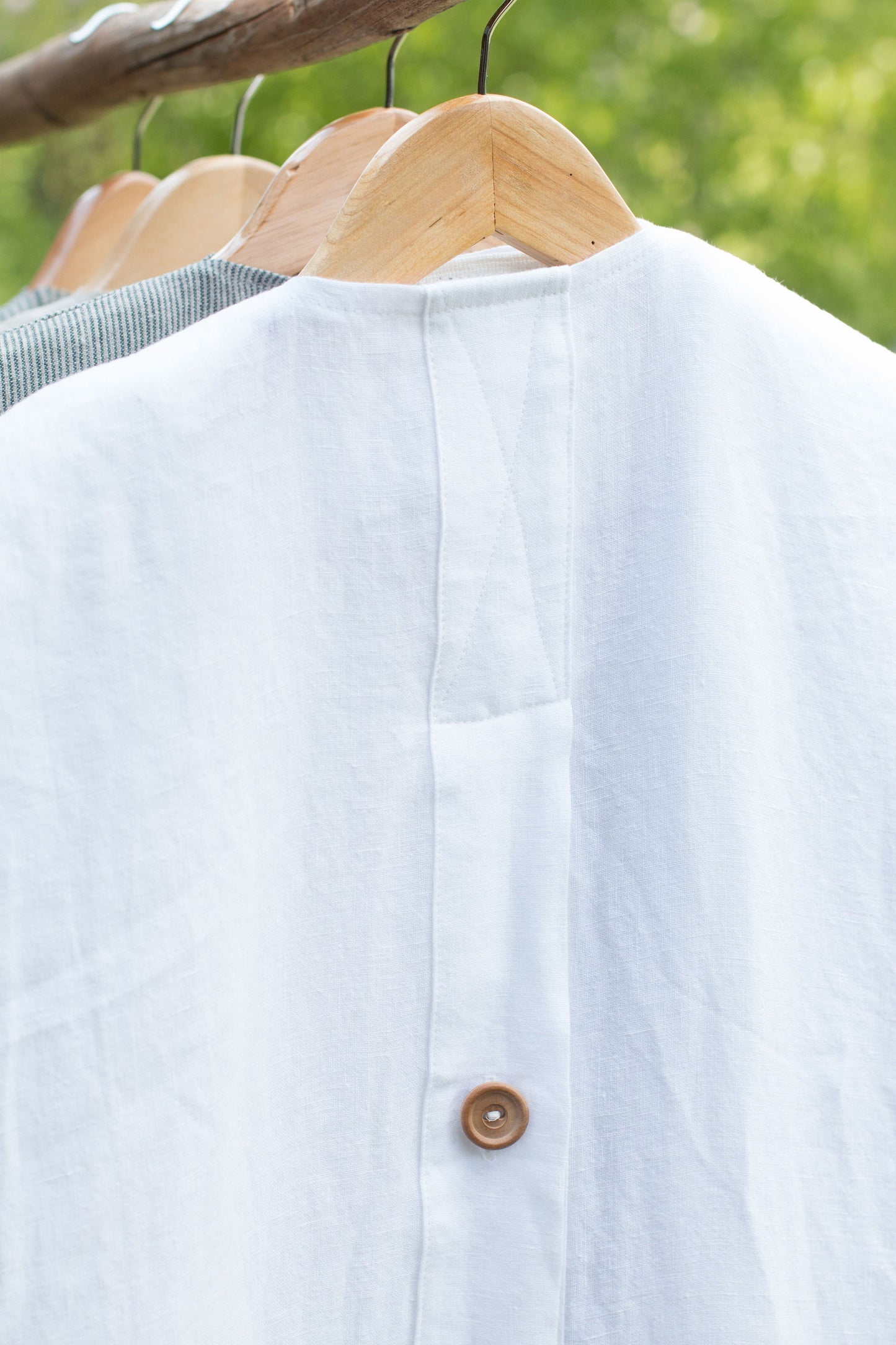 White Linen Garment Bag