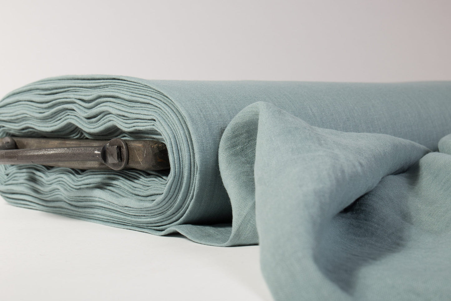 Smoky Sage Linen Fabric