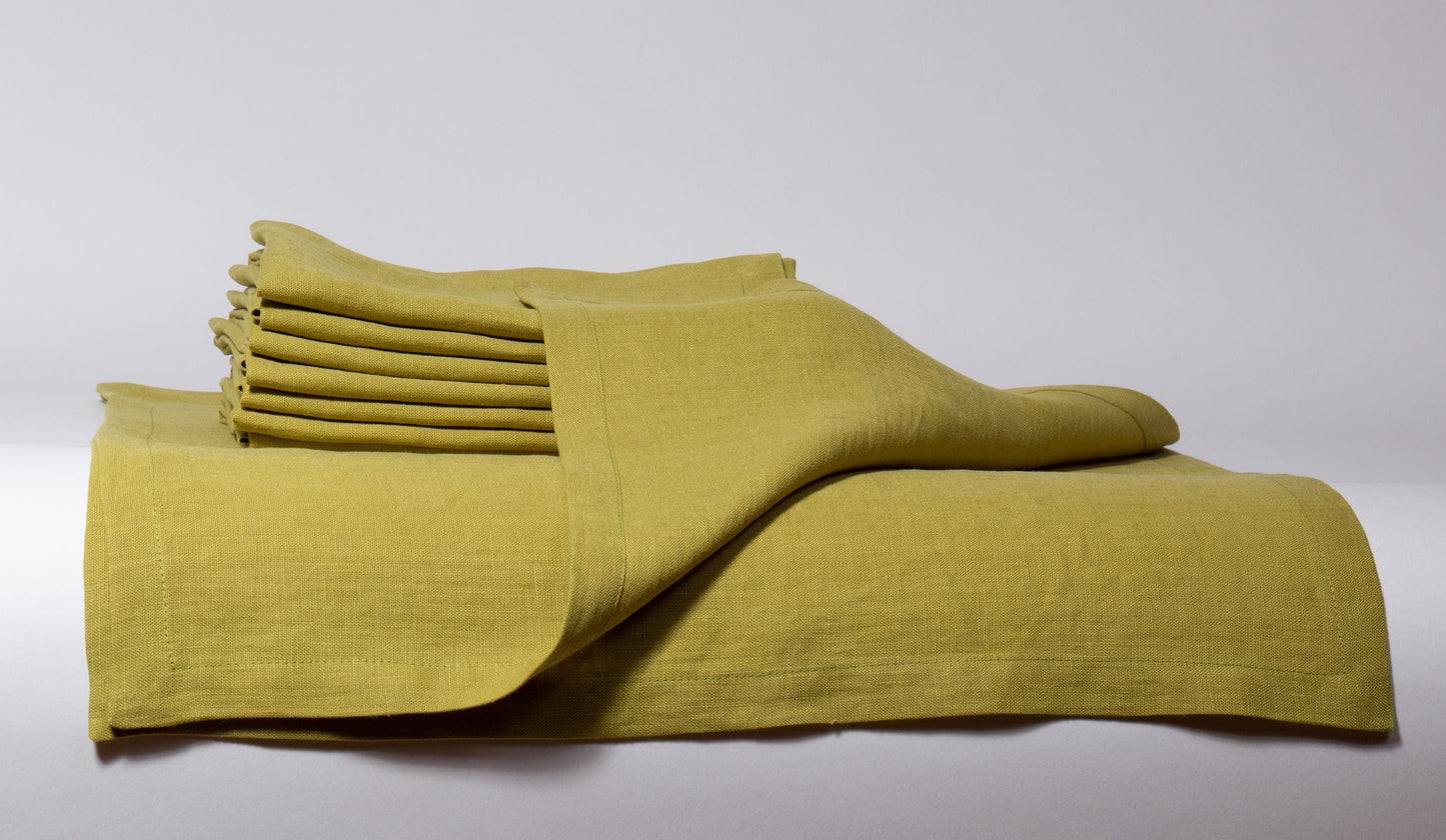 Linen Dinner Napkins | Multicolor Stone-Washed