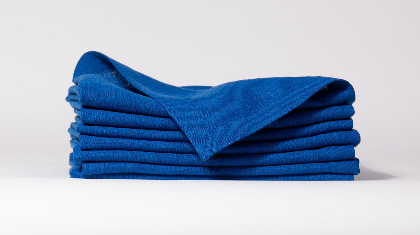 Linen Dinner Napkins | Multicolor Stone-Washed
