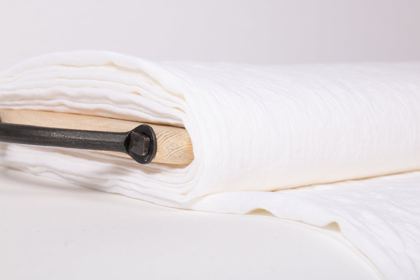 EXTRA WIDE Mediumweight Off-White Linen Fabric
