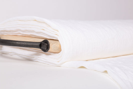 EXTRA WIDE Mediumweight Off-White Linen Fabric