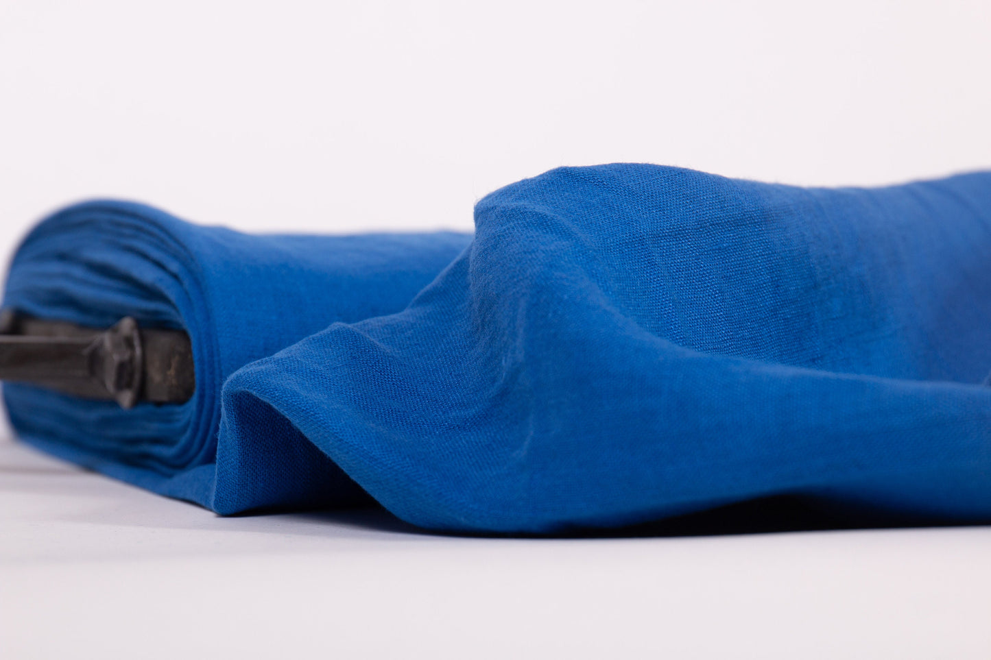 Bright Blue Linen Fabric