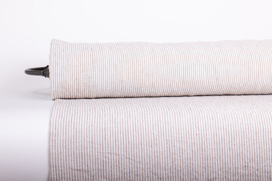 Striped Linen Fabric Mediummeight (200 gsm)