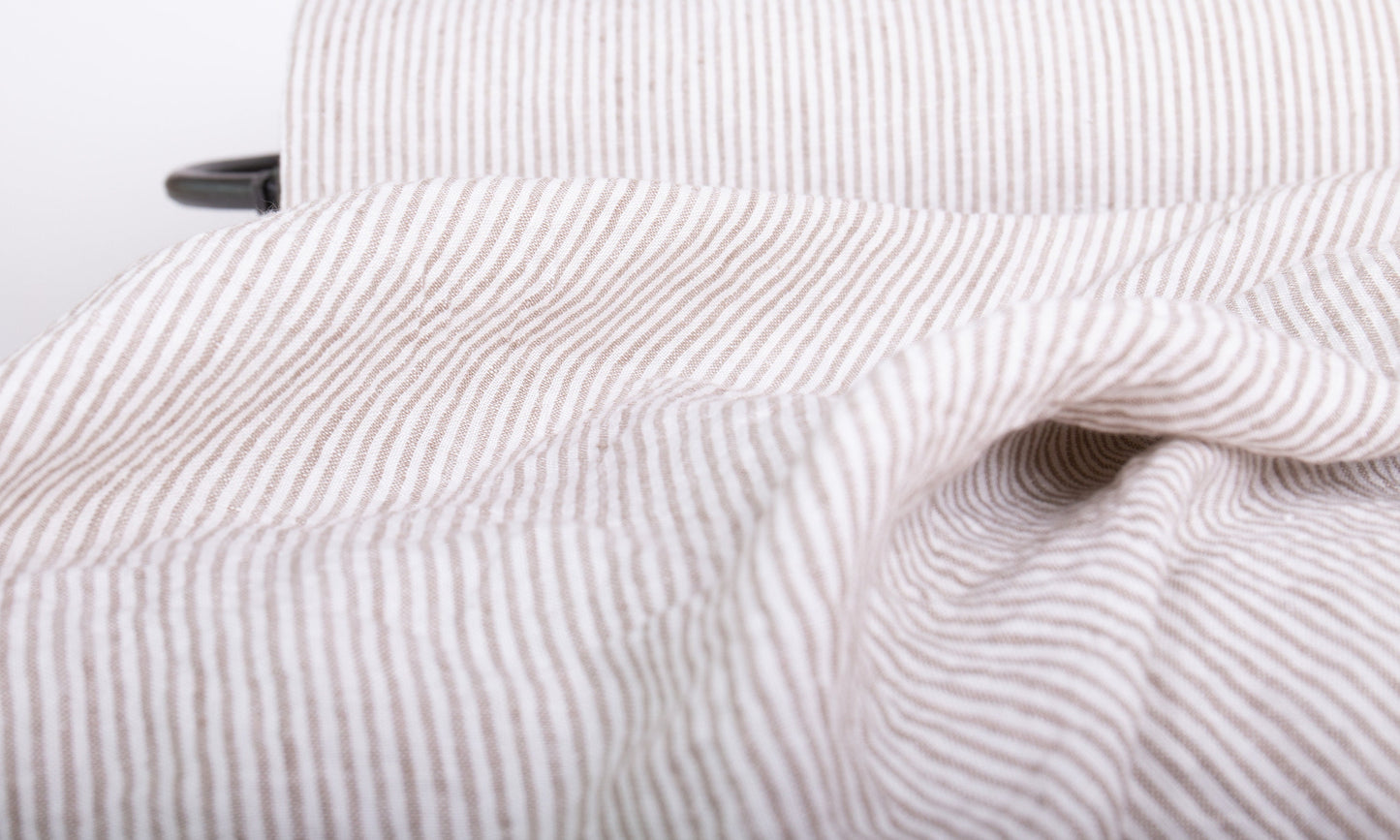 Linen Fabric Samples: White, Undyed, Striped & Waffle Swatches