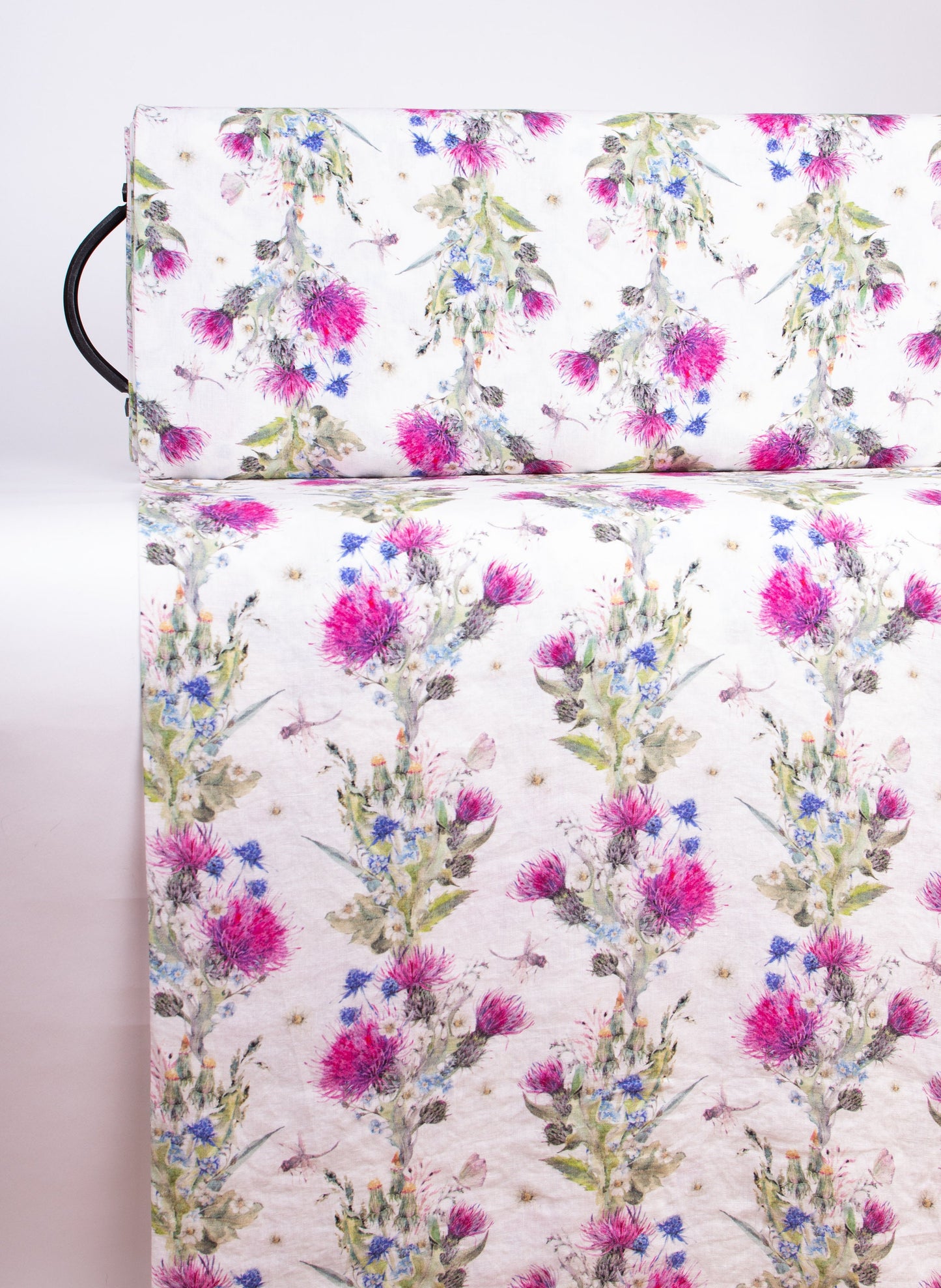 Linen Fabric Thistle | Wildflower Print