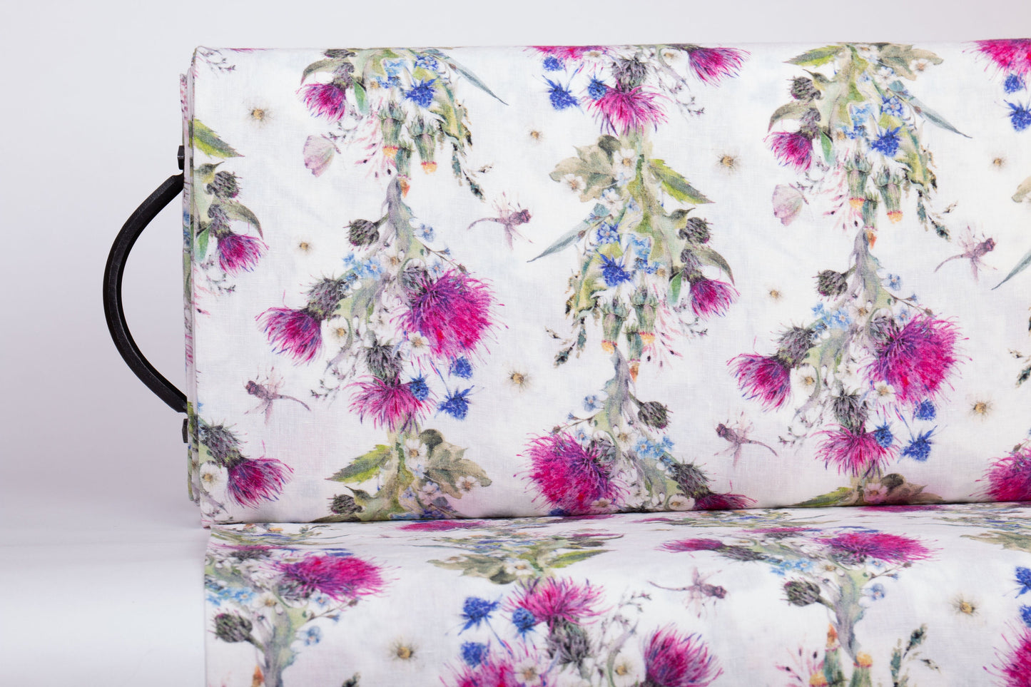 Linen Fabric Thistle | Wildflower Print