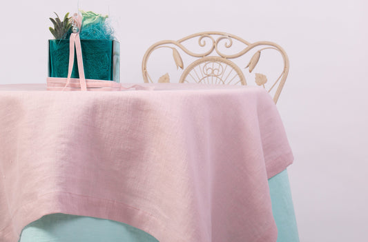 Stone-Washed Linen Tablecloth | Multiple Colors