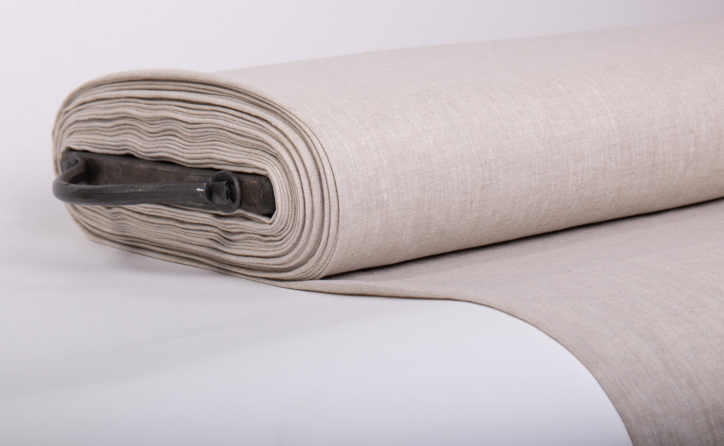 Softened Linen Chambray Fabric, Natural Undyed — Lightweight (135gsm)
