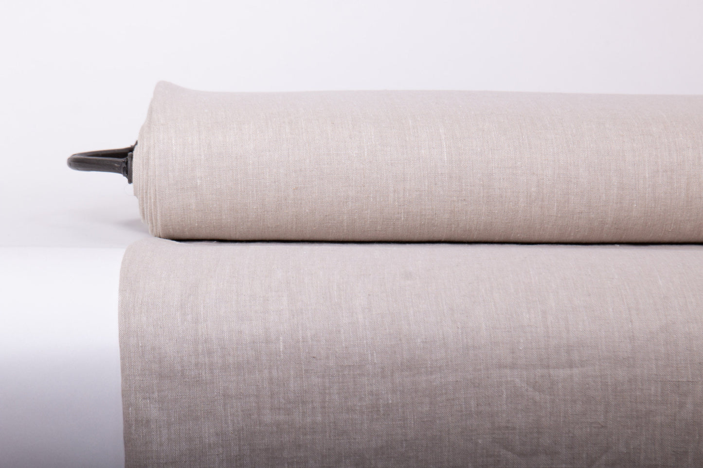 Softened Linen Chambray Fabric, Natural Undyed — Lightweight (135gsm)