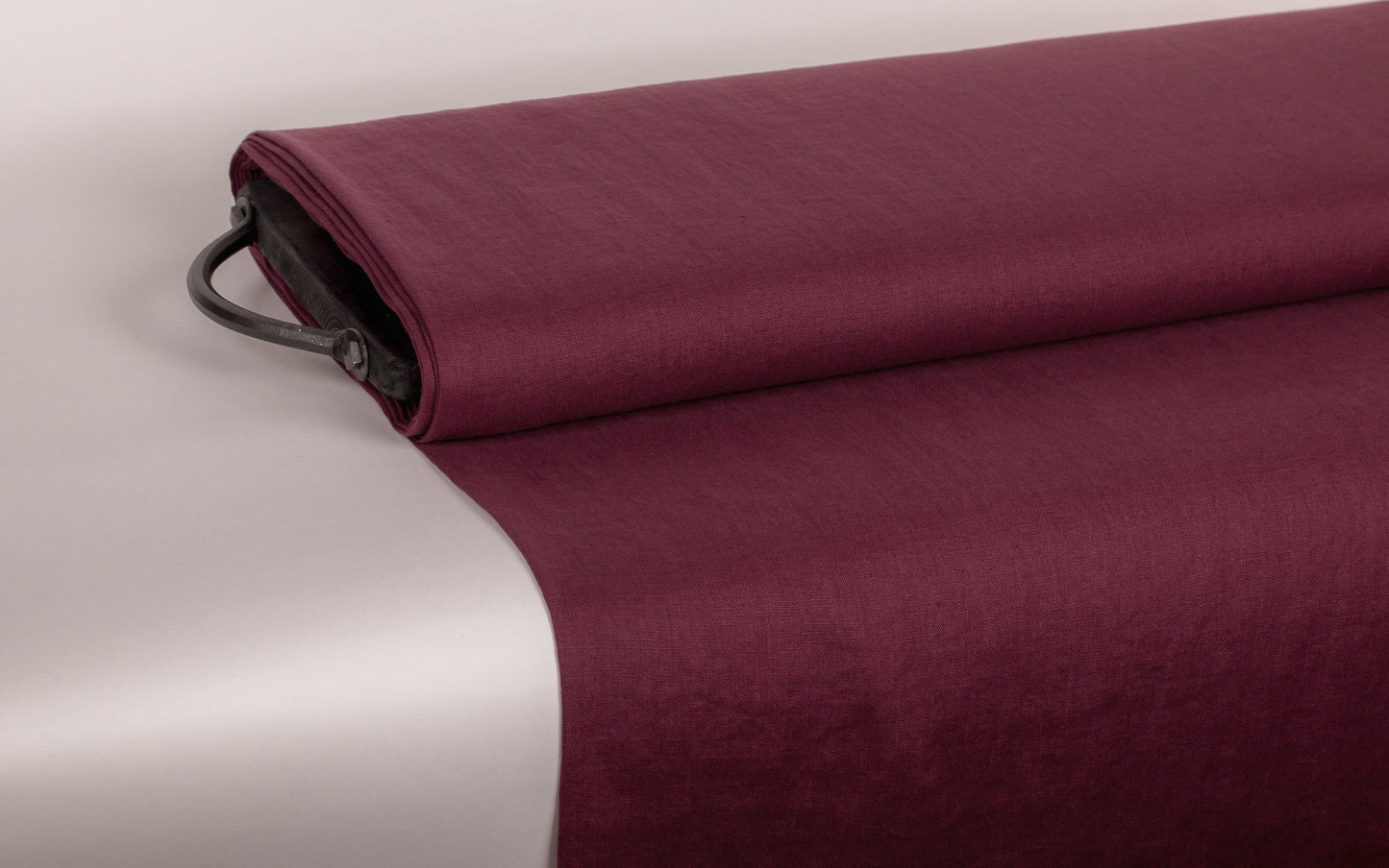 Burgundy Pure Linen Fabric