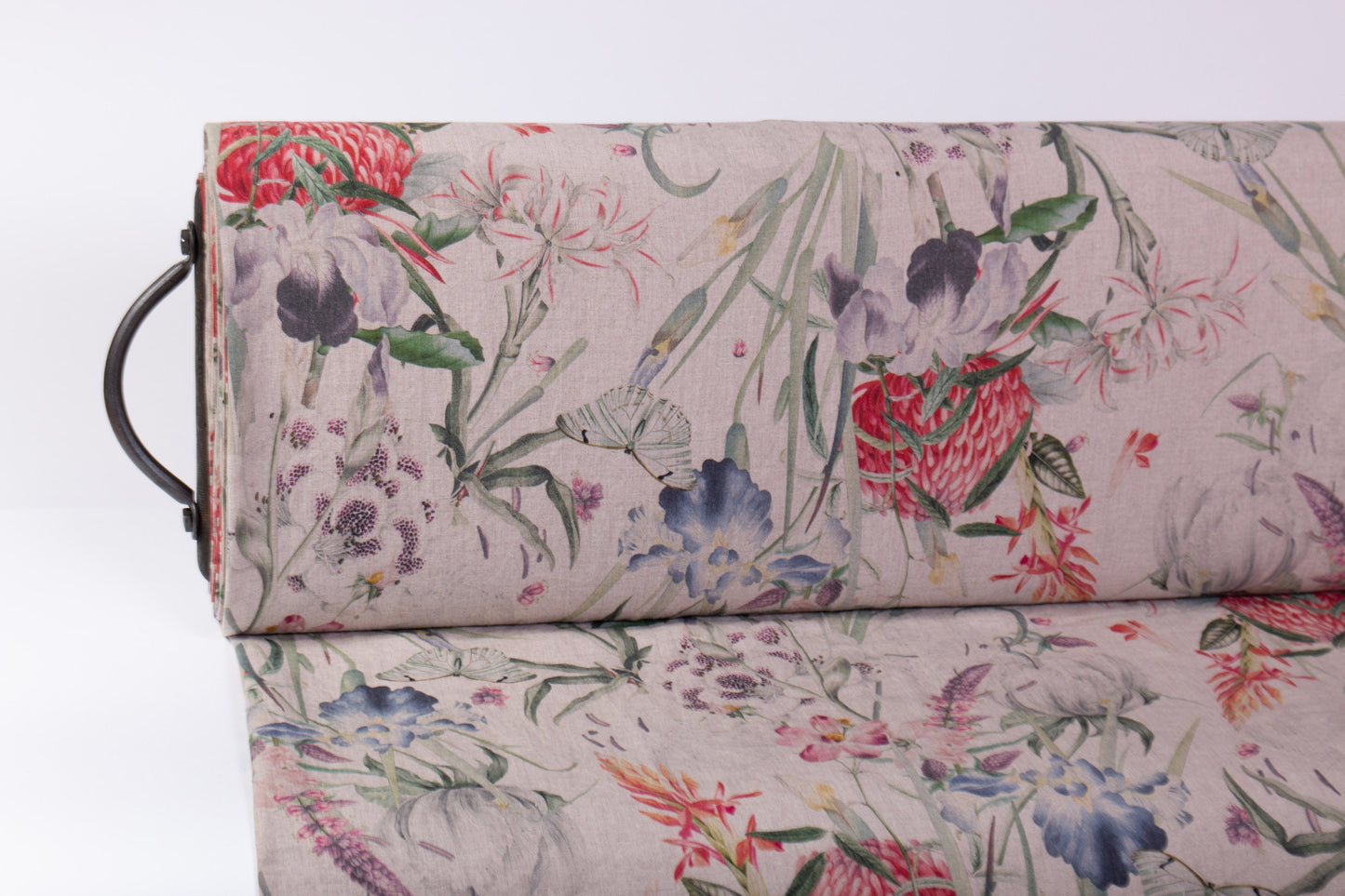 Linen Fabric Floral | ENAMOR Natural