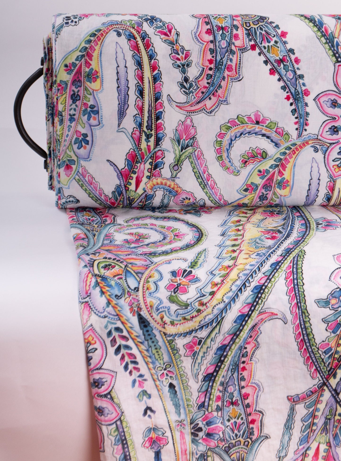Linen Paisley Fabric