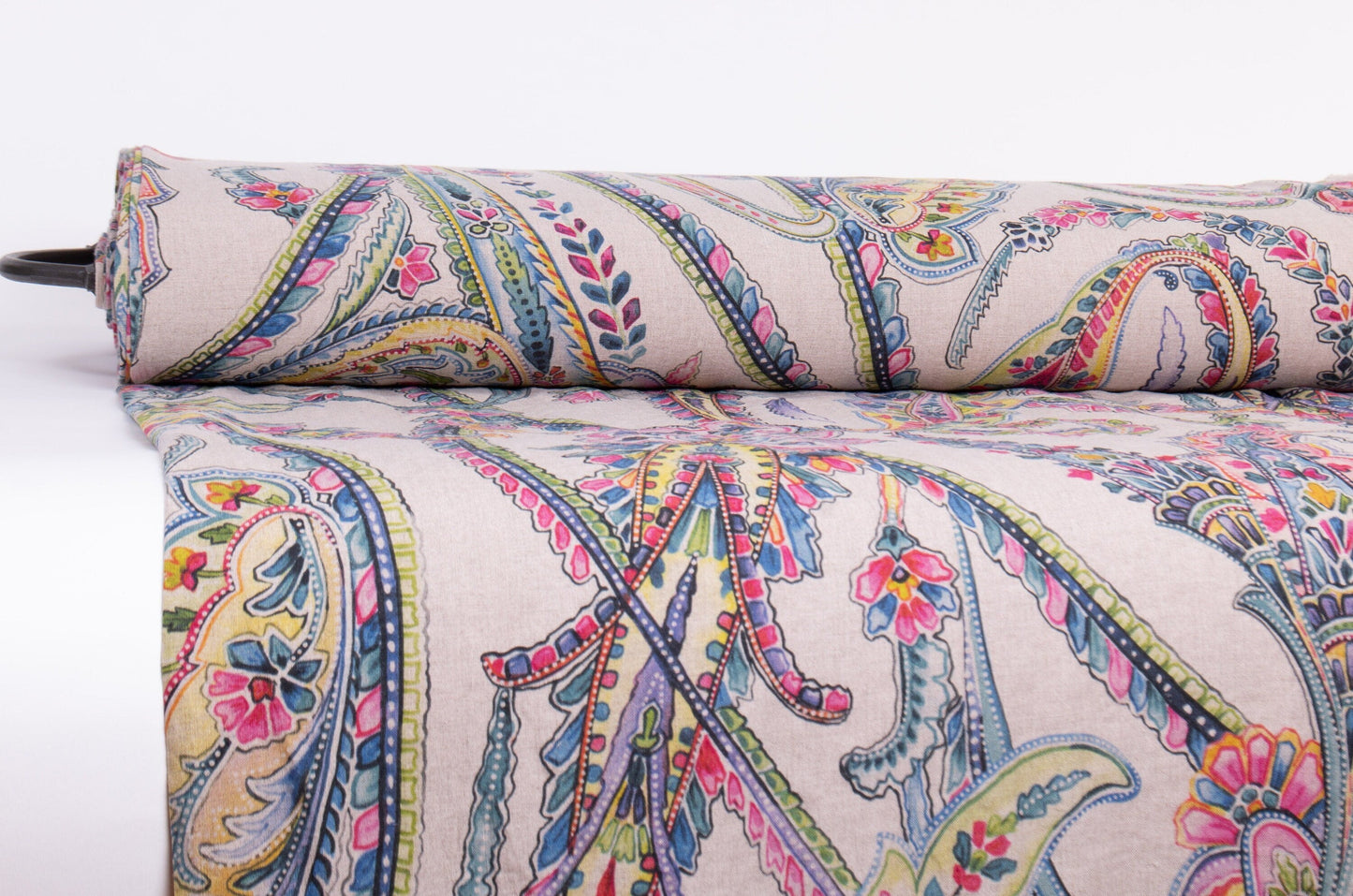Paisley Linen Fabric