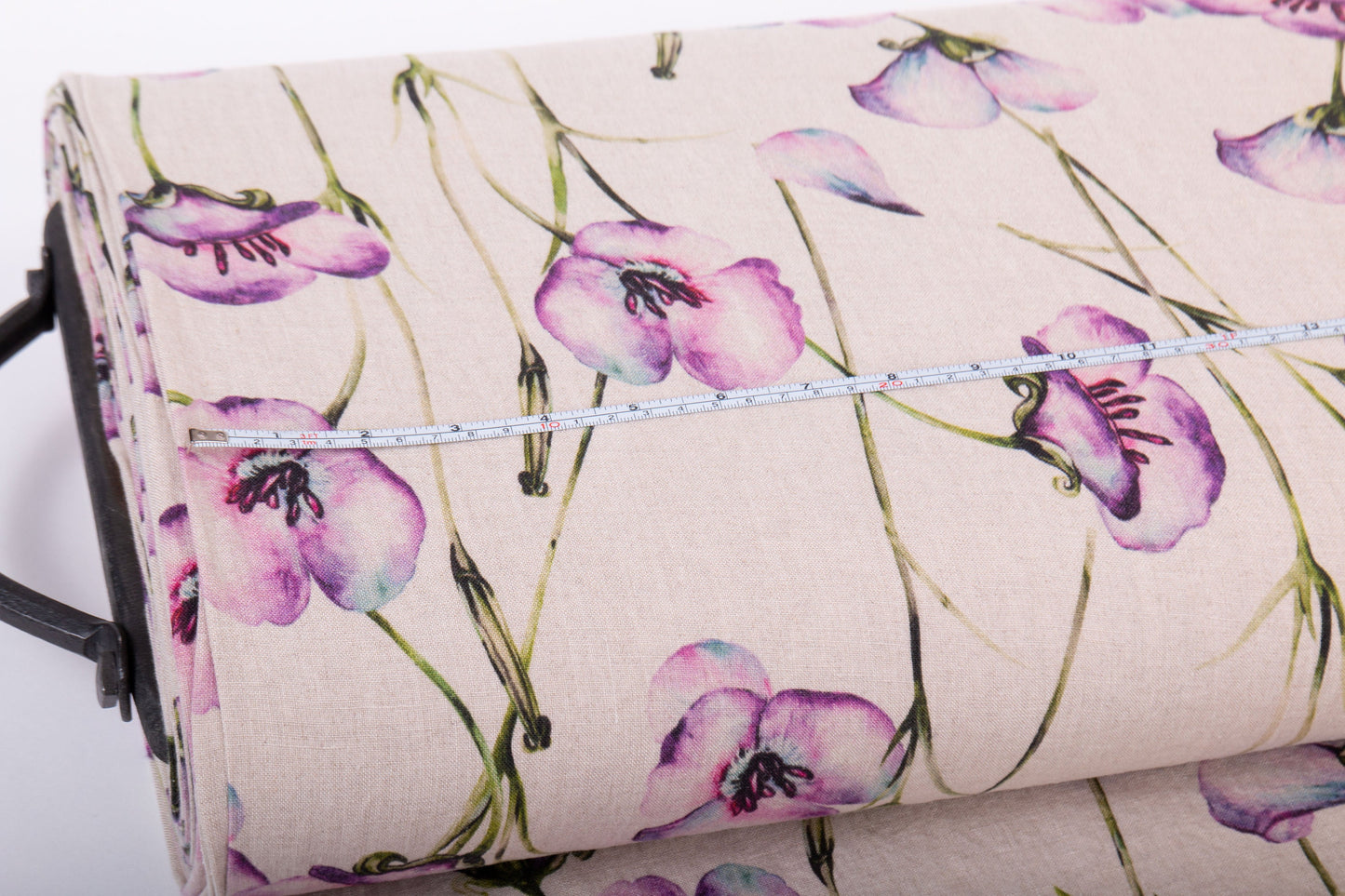 Linen Fabric California Poppy | Natural Undyed